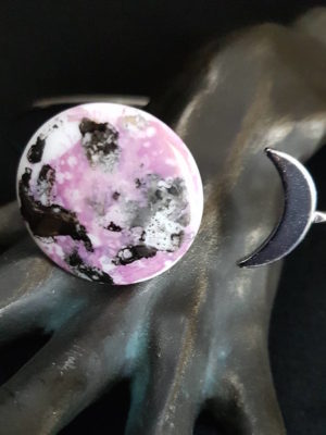 Bracelet Eclipse de Lune Rose et Argent